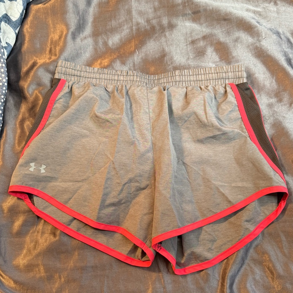 Under Armour Women's Athletic Shorts in Gray and Pink